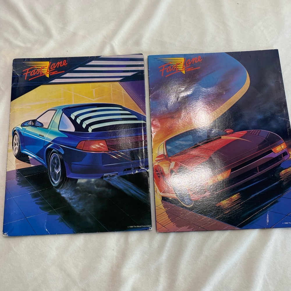 1989 Meade Fast Lane Folders Set of 2